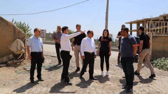  Valimiz Sayın Mehmet AKTAŞ ve İl Milli Eğitim Müdürümüz Nurettin YILMAZ inşaatı devam eden okulları gezdi