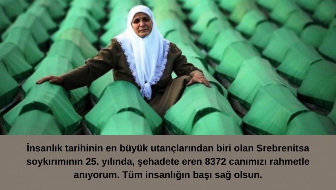 İl Milli Eğitim Müdiremiz Nazan ŞENER'in Srebrenitsa Soykırımı Mesajı