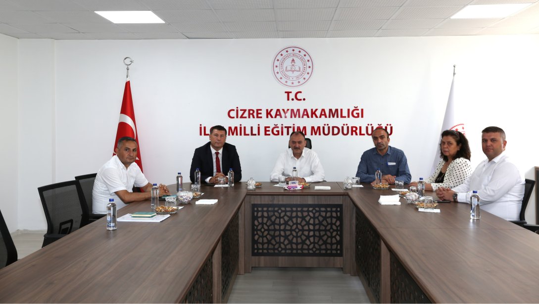 İL MİLLÎ EĞİTİM MÜDÜRÜMÜZ SAYIN BİLAL YILMAZ ÇANDIROĞLU, CİZRE İLÇE MİLLÎ EĞİTİM MÜDÜRLÜĞÜ YETKİLİLERİNDEN BRİFİNG ALDI