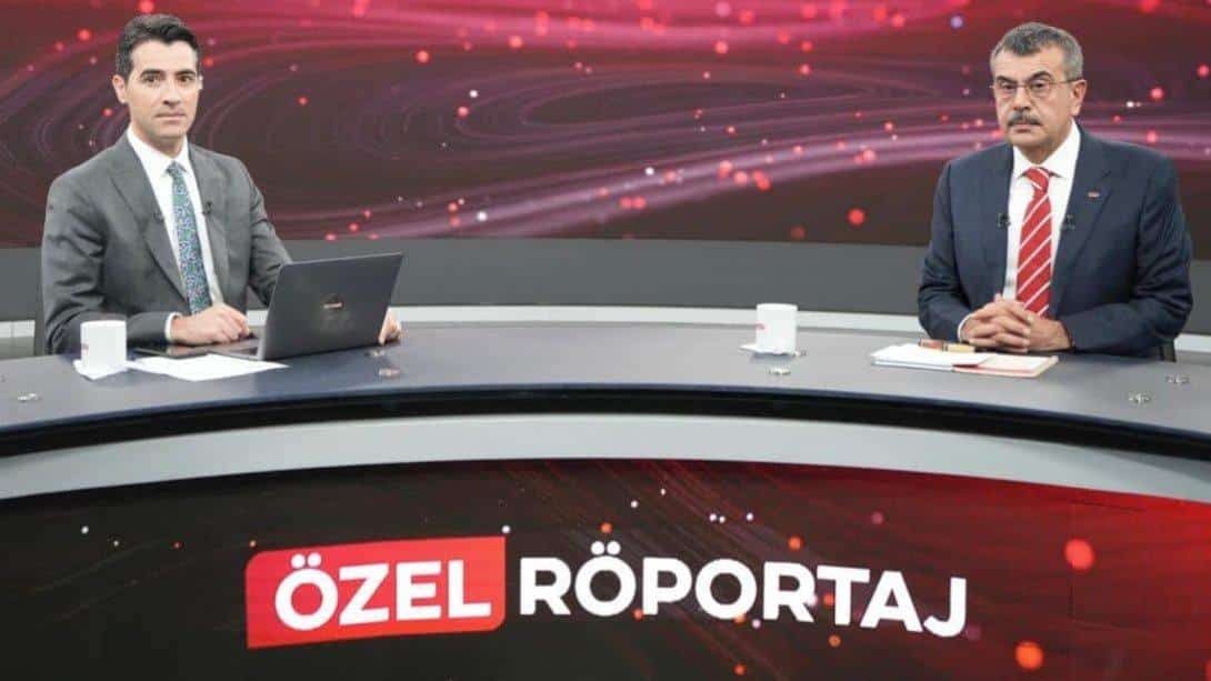 Bakan Yusuf Tekin, TRT Haber'de Eğitim Gündemini Değerlendirdi